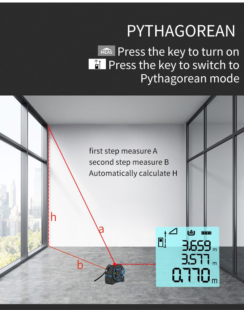 Electronic Laser Tape Measure