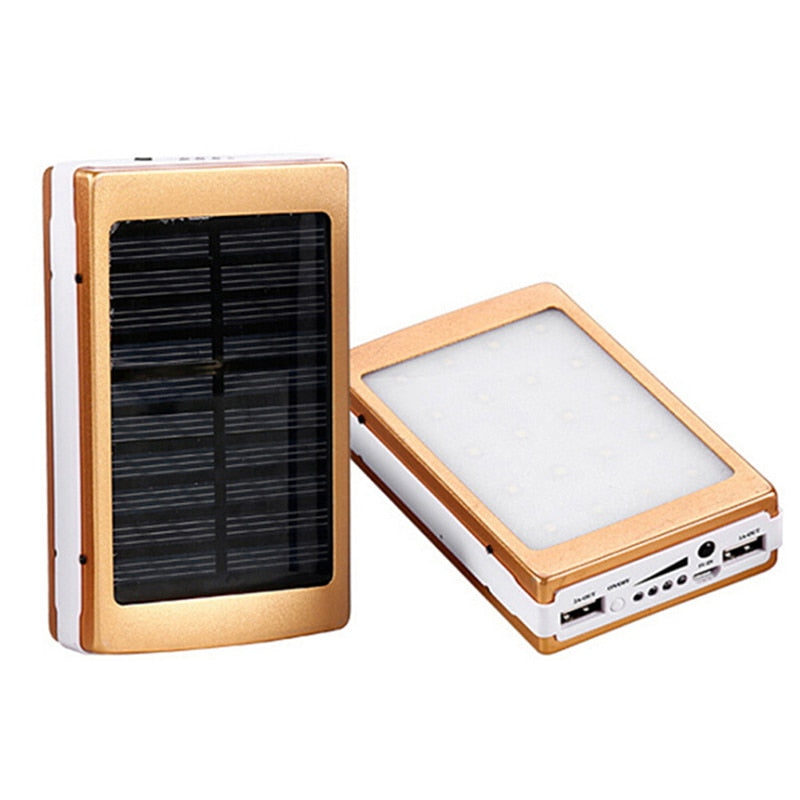 Portable Solar Power Bank Charger