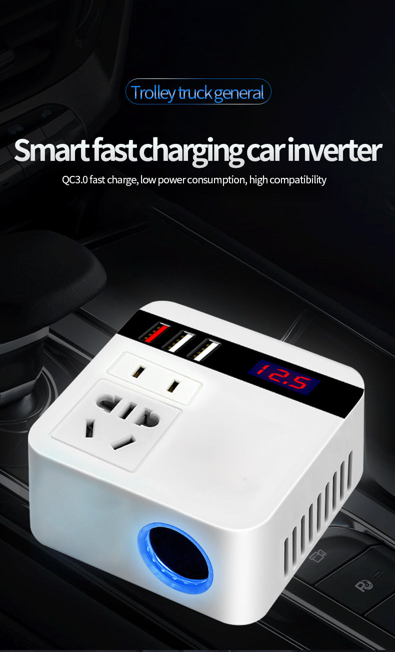 Car Inverter USB Fast Charger