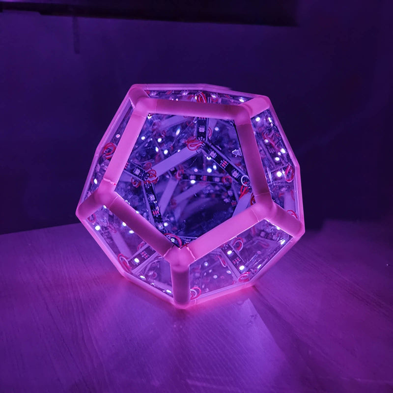 Infinite Dodecahedron Color Art Light