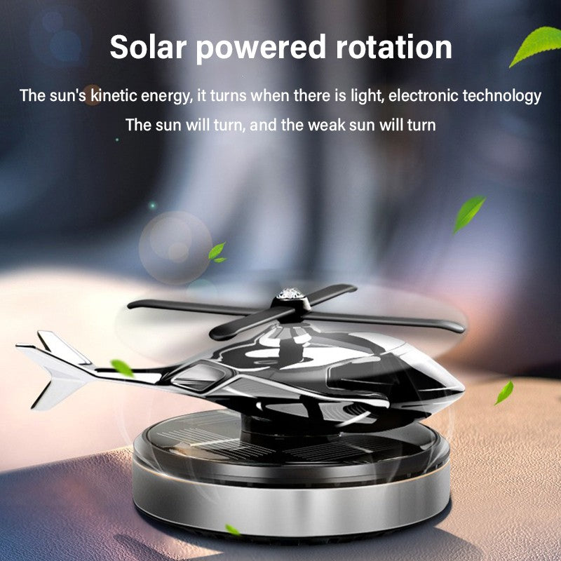 Solar Helicopter Decoration Car Air Freshener