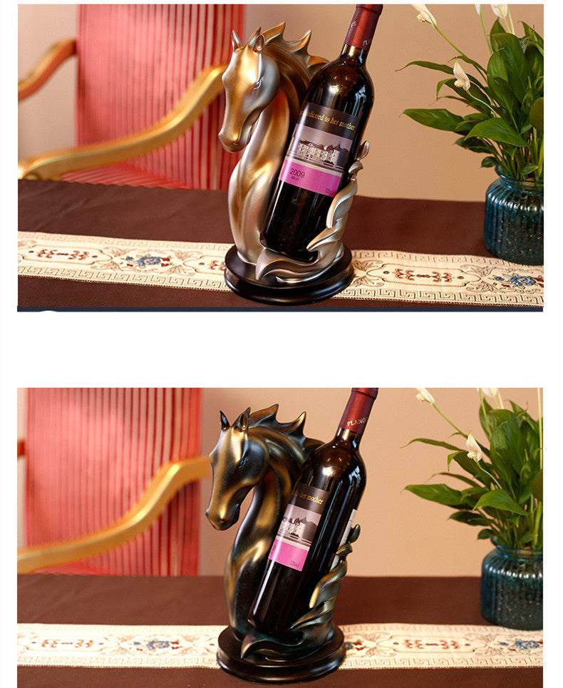 Decoration Horse Head Wine Rack