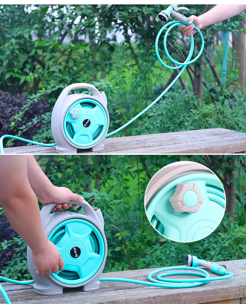 Portable Pipe Hose Reel Spray Gun Set