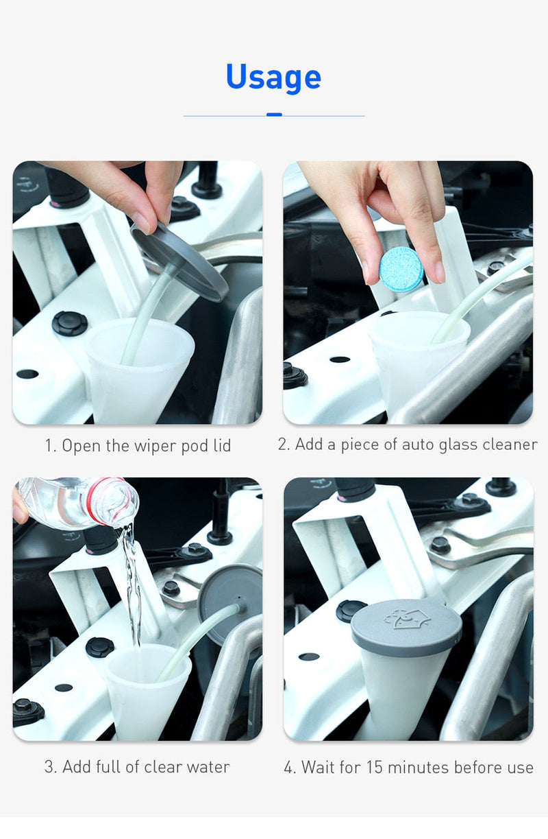 Car Glass Concentrated Washer Tablets