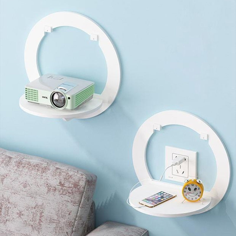 Punch-Free Bedside Wall Mounted Shelf