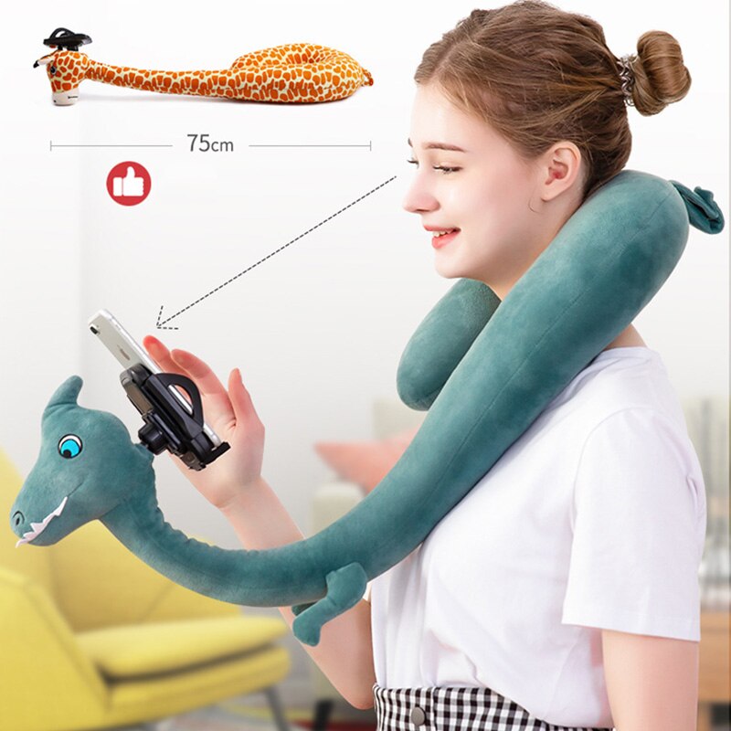 U Shape Neck Pillow Phone Holder