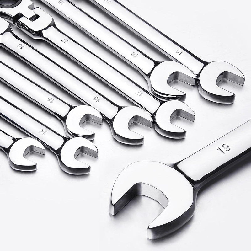 Movable Head Ratchet Wrench Set