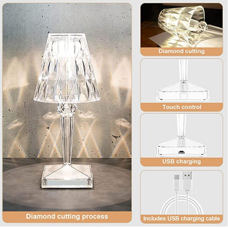 Crystal Rechargeable Decorative Lamp