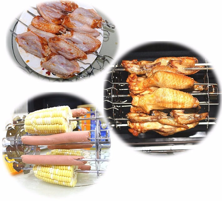 Stainless Steel Grilled Cage BBQ Roaster