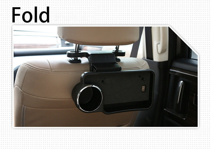 Car Storage Box With Foldable Backrest