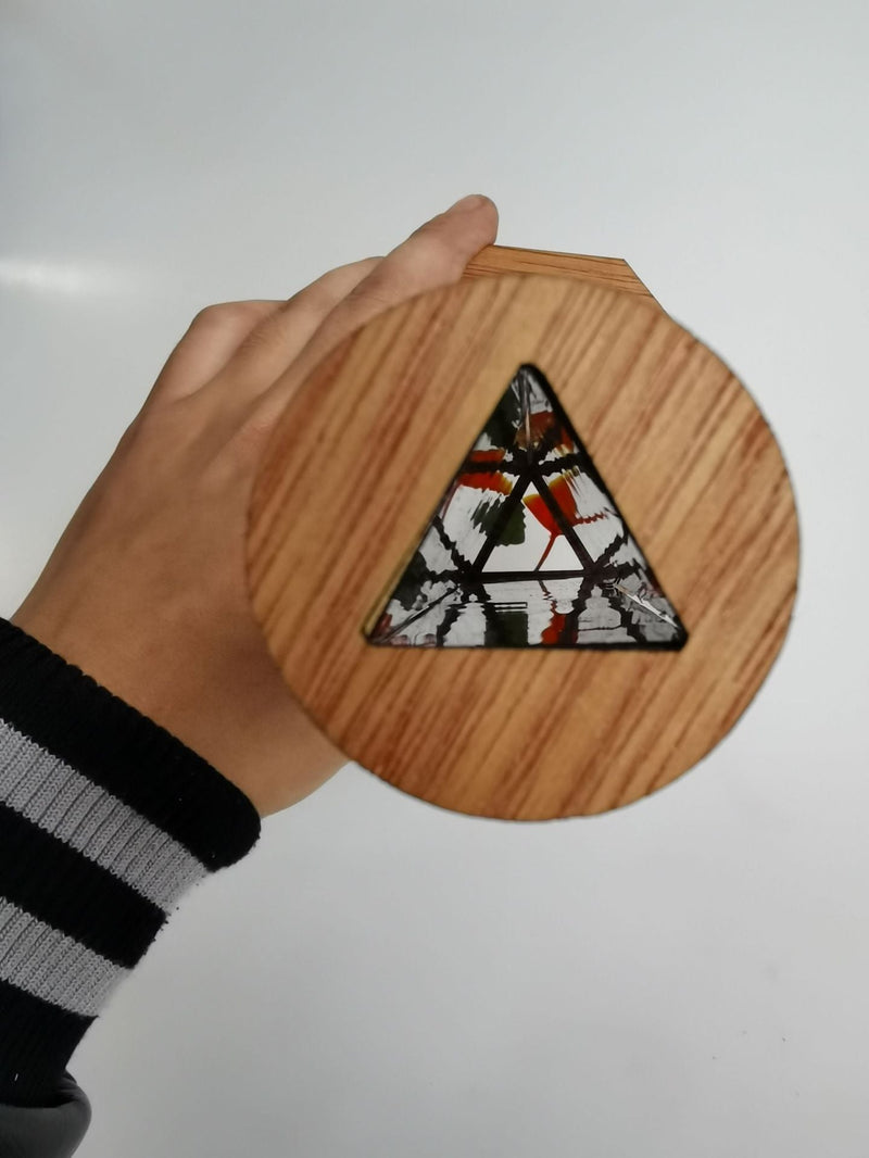 Wooden Magic Rotating Kaleidoscope Toy