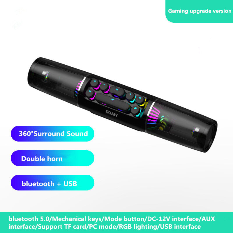 Bluetooth 3D Soundbar  RGB Gaming Speaker