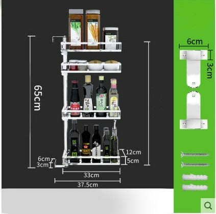 Rotating Kitchen Corner Spice Rack