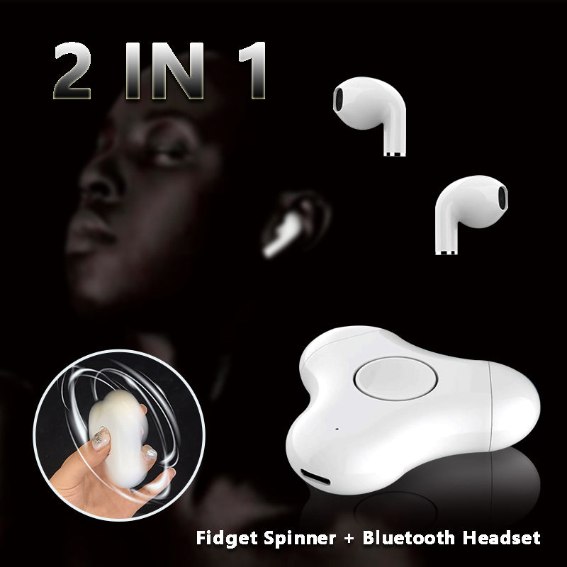 2-In-1 Fidget Spinner Bluetooth Headset