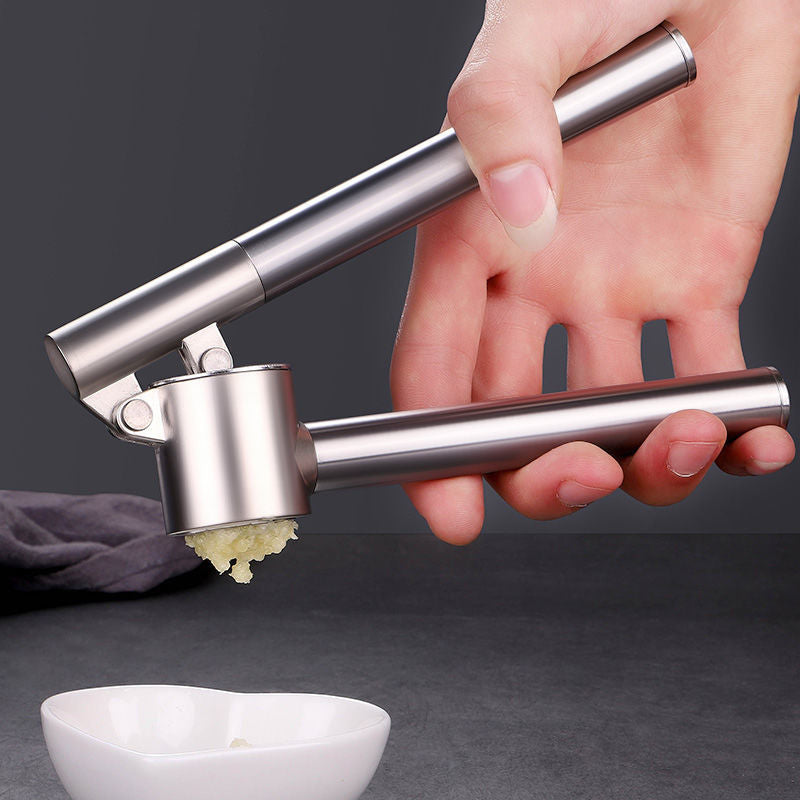 Stainless Steel Extended Garlic Press