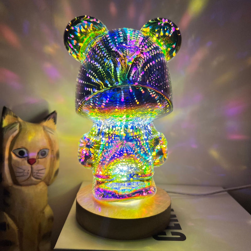 Firework Bear Atmosphere Lamp