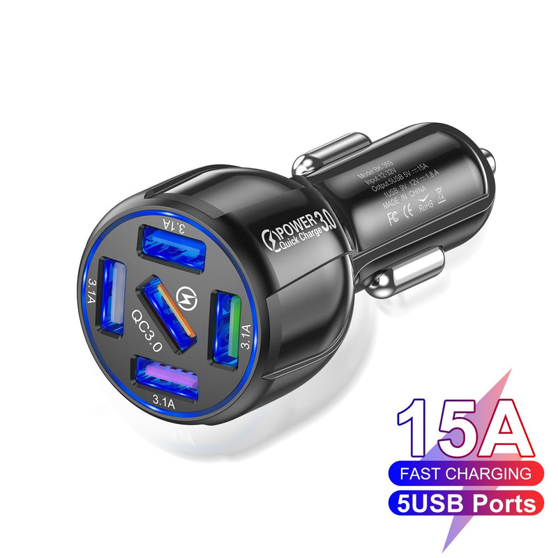 Car 5 Ports USB Charger