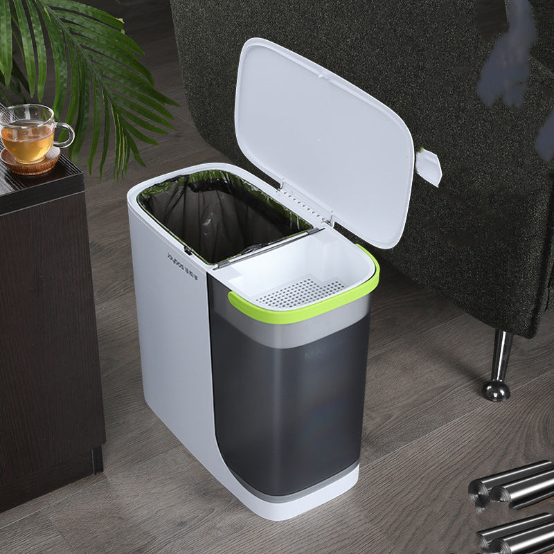 Double Compartment Trash Can