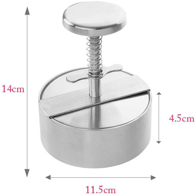 Stainless Steel Burger Meat Press