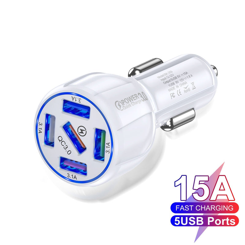 Car 5 Ports USB Charger