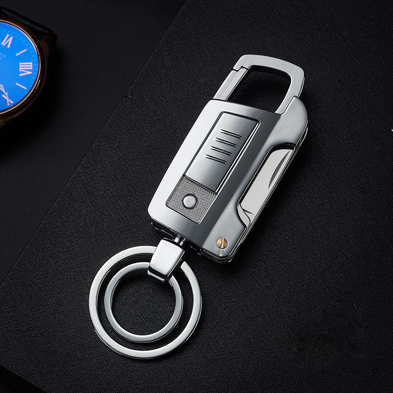 Multifunctional USB Lighter Keychain