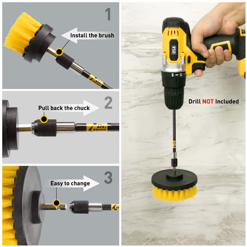 Household Electric Cleaning Brush Set