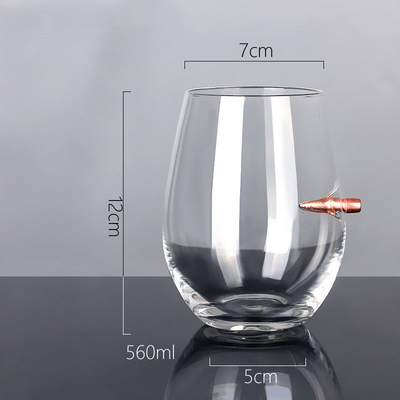 Creative Whisky Glass With Bullet