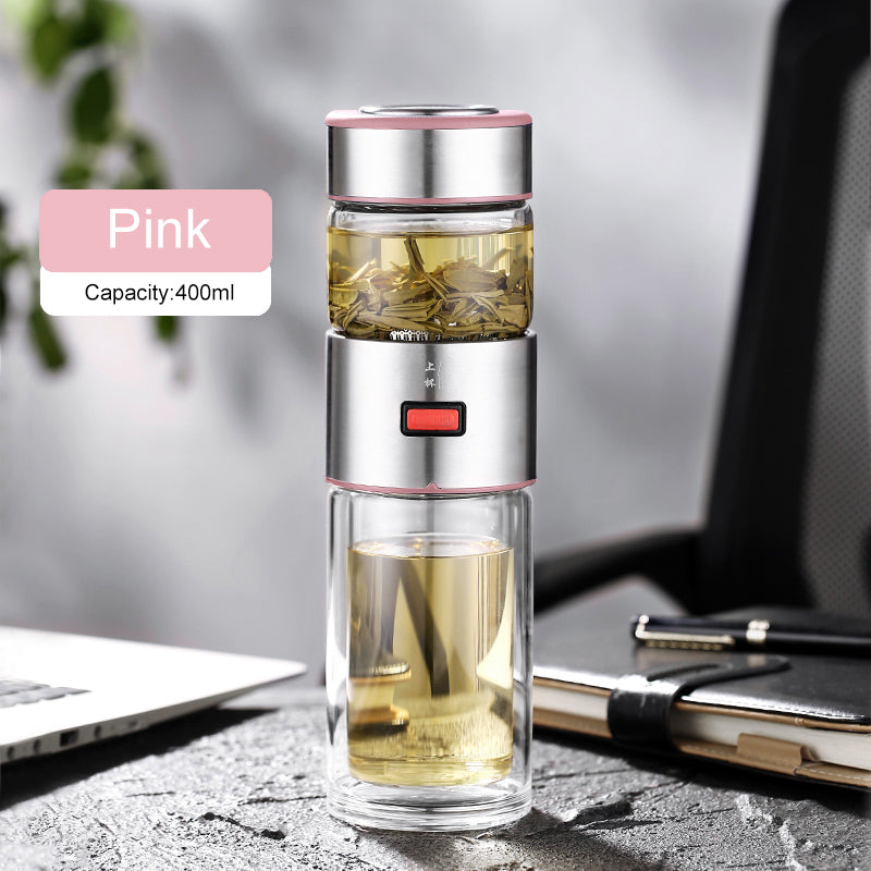 Portable Tea And Water Separation Bottle