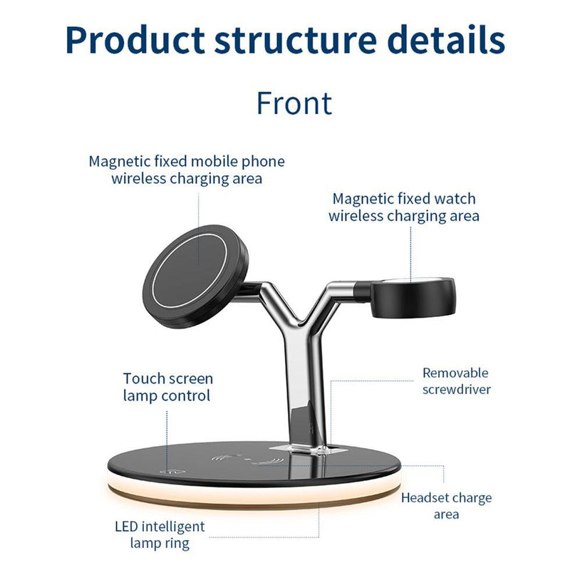 Three-In-One Fast Magnetic Wireless Charger