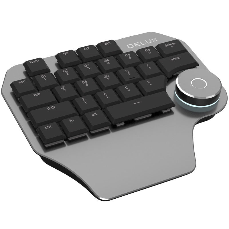 Designer One-Handed Flat Keyboard