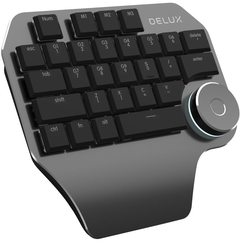 Designer One-Handed Flat Keyboard