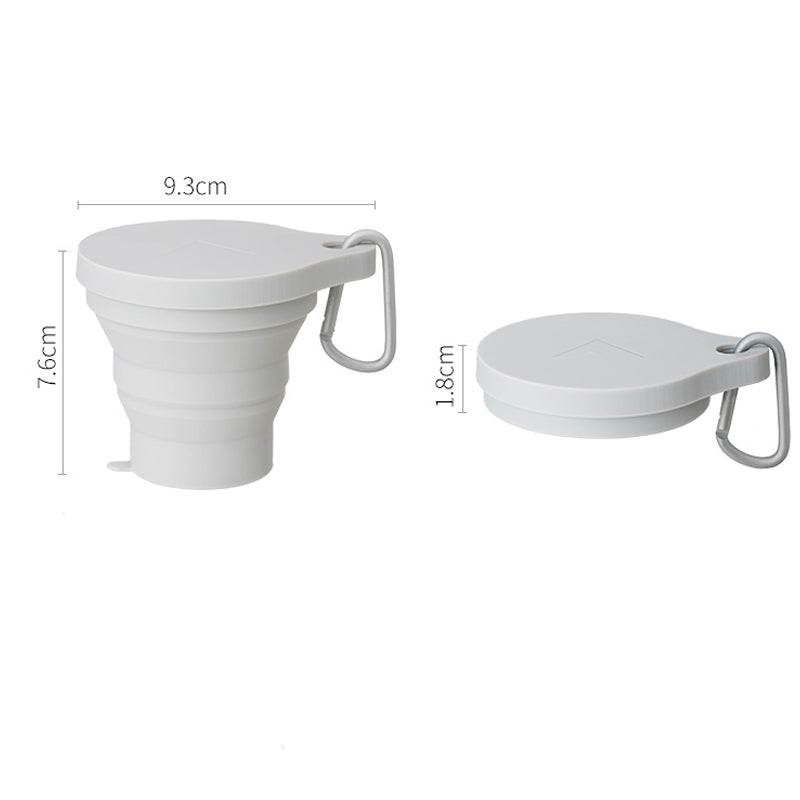 Silicone Folding Travel Cup With Lid