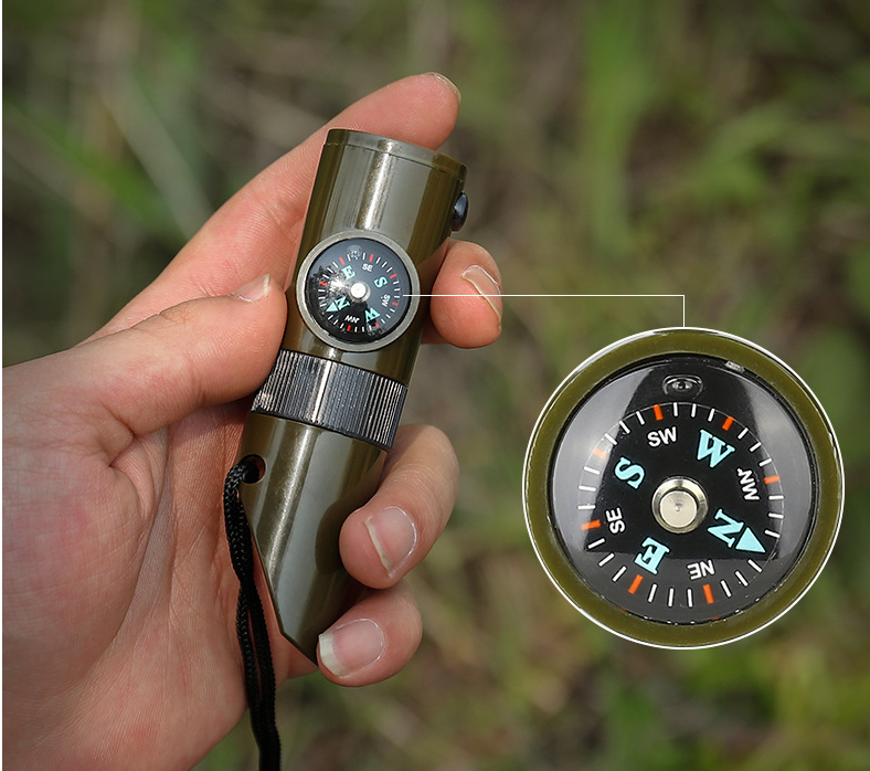 Seven-in-one Multifunctional Survival Whistle