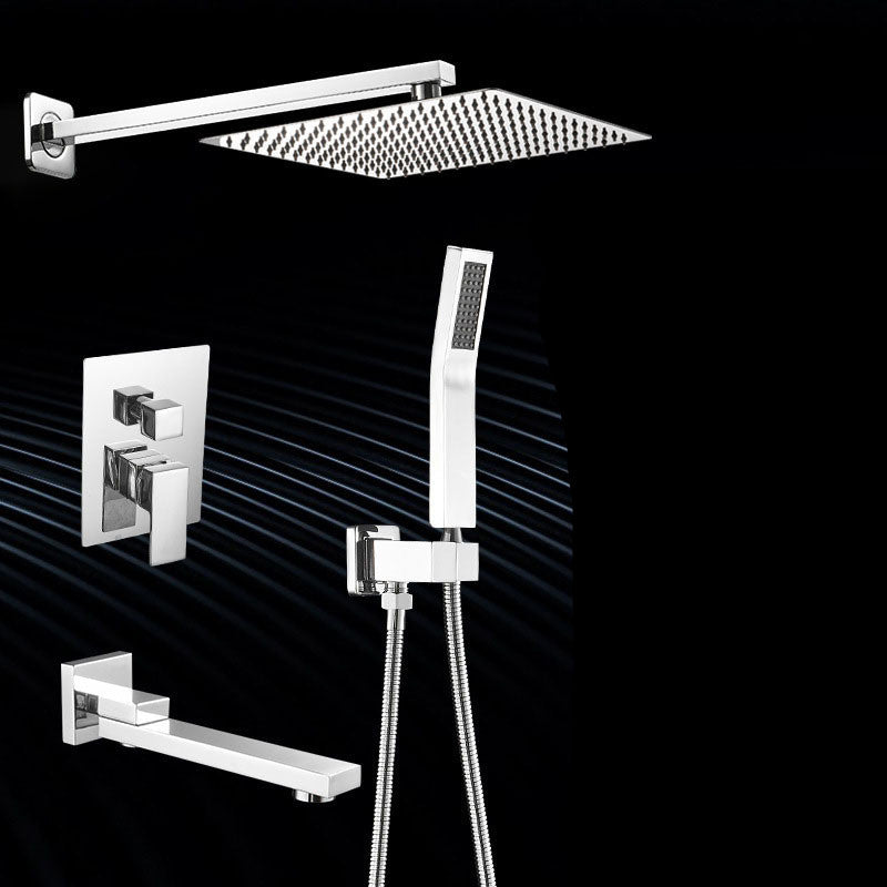 Digital Display Wall Mount Rainfall Shower Kit