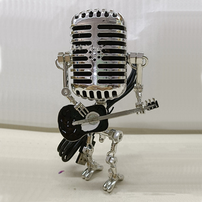 Vintage Microphone Robot Desk Lamp