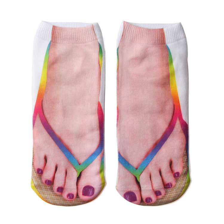 Funny 3D Ankle Socks