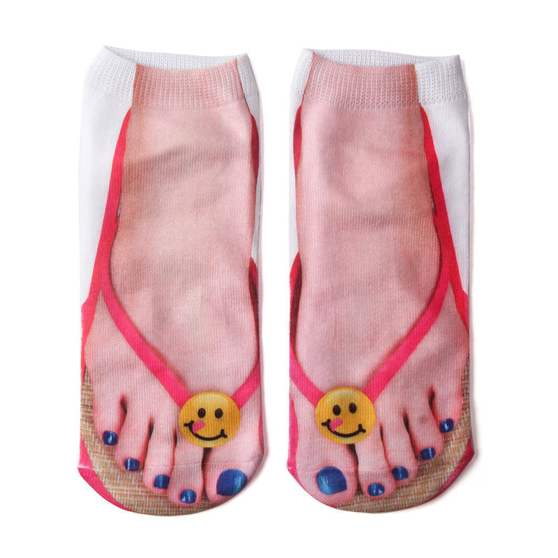 Funny 3D Ankle Socks